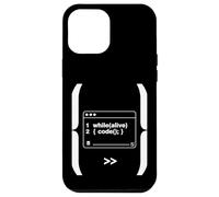 While Alive Code Loop Programmateur Amusant Geek Art Coque pour iPhone 12 Pro Max