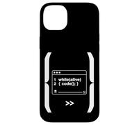 While Alive Code Loop Programmateur Amusant Geek Art Coque pour iPhone 14 Plus