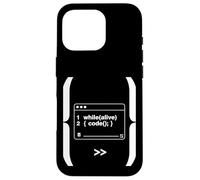 While Alive Code Loop Programmateur Amusant Geek Art Coque pour iPhone 16 Pro