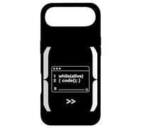 While Alive Code Loop Programmateur Amusant Geek Art Coque pour iPhone Air