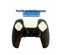 (While supplies last)) PS5 Spider Web Silicone Anti-Slip Controller Cover - Sweat-Proof Grip - Gaming Accessories - Black