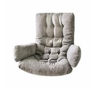 Whilmsiy Orbiatils Chaise œuf Suspendue intérieur avec balançoire Amovible en Osier Lavable et Fond antidérapant(Gris)