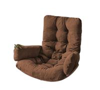 Whilmsiy Orbiatils Chaise œuf Suspendue intérieur avec balançoire Amovible en Osier Lavable et Fond antidérapant(café)
