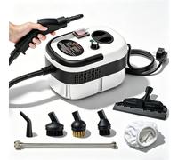 Whim 2500 Steam Cleaner, Handheld Steam Cleaner, Steam Cleaners for the Home Multi Purposesteam Cleaners with 7 Piece Accessories, Removes Grease, Dirt, And Stubborn Buildup (Black)