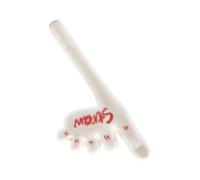 Whims Sip Tool, Handmade Ceramic Foot Straw Reusable Drinkware Accessory, Creative Toe Shape Drinking Straw Design, Sturdy Compact Novelty Beverage Tool, Minimal Fun Style Use