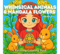 Whimsical Animals & Mandala Flowers: A Relaxing Coloring Book