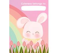 Whimsical Bunny Sketchbook - Cute Kawaii Journal for Drawing