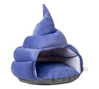 Whimsical Cat Cave - Funny Kitten Bed, 44x47cm Cat Tent with Non Skid Bottom, Soft Plush Construction Pet Bed, Pet Shelter Sleeping Area, Nest Cave Cushion for Small Animal Rest