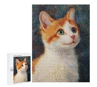 Whimsical Cat Portrait Painting Puzzle 1000 Pièces Educa Jouet en Bois Cadeau Unique Décoration Intérieure Jeu Éducatif Challenge Toy Adultes Et Enfants À Partir De 14 Ans 500 PCS