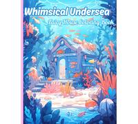 Whimsical Depths: Undersea Fairy House Coloring Delight: Explore The Beauty Of The Deep Blue Sea Through Creative Coloring, Bringing To Life The Whimsy Of Underwater Fairy Homes