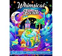 Whimsical Earth Coloring Book: A Collection of Stunning Nature Illustrations Such as Landscapes, Wildlife, and Other Scenes, Fantasy Pages For Adults to Color and Relieve Stress