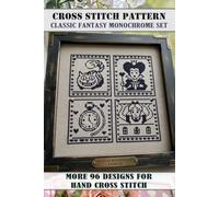Whimsical Fantasy Patterns: Over 98 Classic Monochrome Cross-Stitch Designs