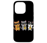 Whimsical Feline Saxophonist Group Jazz Cat Aesthetic Coque pour iPhone 14 Pro