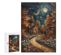 Whimsical Forest Cottage Scene Puzzle 1000 Pièces Educa Jouet en Bois Cadeau Unique Décoration Intérieure Jeu Éducatif Challenge Toy Adultes Et Enfants À Partir De 14 Ans 300 PCS