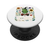 Whimsical Frog Wizard - Off to Commit Tomfoolery Funny Cute PopSockets PopGrip Adhésif