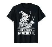 Whimsical Frog Wizard va créer Une Grenouille mème Kerfuffle T-Shirt Graphique avec Valeur, Homme, Noir, XL