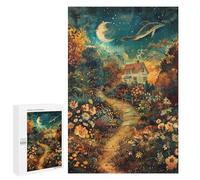 Whimsical Garden Pathway Scene Puzzle 1000 Pièces Educa Jouet en Bois Cadeau Unique Décoration Intérieure Jeu Éducatif Challenge Toy Adultes Et Enfants À Partir De 14 Ans 1000 PCS