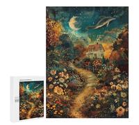 Whimsical Garden Pathway Scene Puzzle 500 Pièces Educa Jouet en Bois Cadeau Unique Décoration Intérieure Jeu Éducatif Challenge Toy Adultes Et Enfants À Partir De 14 Ans 500 PCS