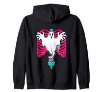 Whimsical Ghost All-Hallows Eve Sweat à Capuche