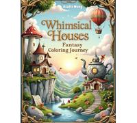 Whimsical Houses: A Fantasy Coloring Journey: Explore 50+ Enchanting Homes Hidden in Magical Forests, Floating Islands, and Fairytale Realms
