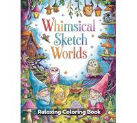 Whimsical Sketch Worlds: Fantasy Coloring Book for Adults & Teens - Hand-Drawn Dreamy Scenes, Magical Villages, Surreal Architecture, Cozy Cottages, Floating Islands, Imaginative Line Art Designs
