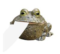 Whimsical Toad Tissue Box Cover - Humorous Frog Toilet Paper Holder for Bathroom & Kitchen | Funny Animal Resin Tissue Dispenser | Quirky Home & Garden Decor Accent | Novelty Gift for Housewarming