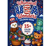 Whimsical USA Wonders Coloring Book