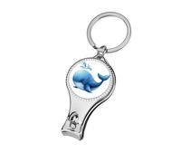 Whimsical Watercolor Whale in Fun Coupe-ongles professionnel pour ongles d'orteils Coupe-ongles Coupe-ongles Coupe-cuticules pour homme et femme