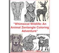 "Whimsical Wildlife: An Animal Zentangle Coloring Adventure": Animals coloring book