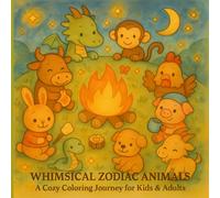 Whimsical Zodiac Animals: A Cozy Coloring Journey for Kids and Adults: Adorable Chinese Zodiac Animal Coloring Pages for Relaxation and Fun | Cute Kawaii Style for Kids, Teens, and Adults