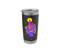 Whimsigoth Main mystique ésotérique œil qui voit tout WitchCore Gobelet isotherme en acier inoxydable double paroi