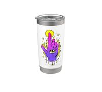 Whimsigoth Main mystique ésotérique œil qui voit tout WitchCore Gobelet isotherme en acier inoxydable double paroi