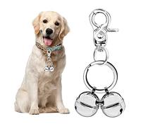Whimsii Clochette pour chiens et chats, collier extra fort pour animal de compagnie, traqueur d'animaux et fauconnerie, breloques en laiton durable avec fermoir mousqueton pivotant