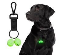 Whimsii Clochettes pour collier de chien, clochette lumineuse extra forte pour chien et chat, pour suivre et protéger les animaux sauvages et les oiseaux, clochettes durables (Grande race)