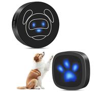 Whimsii Sonnette pour Chien sans Fil pour Aller à l'extérieur, Boutons étanches IP55, 55 mélodies, 4 Niveaux de Volume et portée de 950 Pieds (Noir, 1 récepteur 1 émetteur)