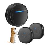 Whimsii Wireless Dog Doorbell, Ring Bell to Go Outside, IP55 Waterproof Buttons, 55 Melodies, 4 Volume Levels & 950ft Range (Black, 1 Reciever, 2 Transmitters)