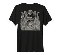 Whimsy Goth Fairycore Grunge Frog Mushroom Moon Vintage T-Shirt Haut de Gamme