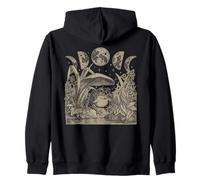 Whimsy Goth Fairycore Witchy Frog Mushroom Moon Vintage Sweat à Capuche