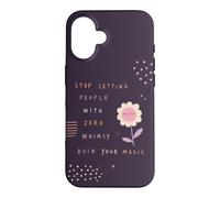 Whimsy Magic Citation Pastel Flower Positivity Coque pour iPhone 16