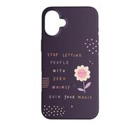 Whimsy Magic Citation Pastel Flower Positivity Coque pour iPhone 16 Plus