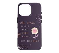Whimsy Magic Citation Pastel Flower Positivity Coque pour iPhone 16 Pro