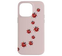 Whimsy Twee Ladybug Trail Heart Cute Summer Coque pour iPhone 14 Pro Max