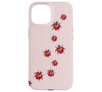Whimsy Twee Ladybug Trail Heart Cute Summer Coque pour iPhone 15