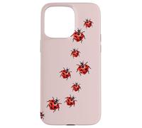 Whimsy Twee Ladybug Trail Heart Cute Summer Coque pour iPhone 15 Pro Max