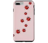 Whimsy Twee Ladybug Trail Heart Cute Summer Coque pour iPhone 7 Plus/8 Plus