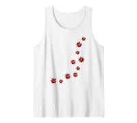 Whimsy Twee Ladybug Trail Heart Cute Summer Débardeur