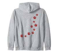 Whimsy Twee Ladybug Trail Heart Cute Summer Sweat à Capuche