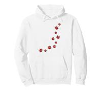Whimsy Twee Ladybug Trail Heart Cute Summer Sweat à Capuche