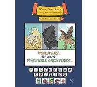 Whimsy Word Search, Monsters, Aliens, And Mystical Creatures, Coloring Book