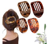 Whimsyard Hair Clip,Belonyo Simple Elegant Duckbill Hair Clip,Suerteyay Hairs Clips,2025 New Anti-Slip Strong Hold Large Claw Clips,Casual Versatile Solid Colour Flat Matte HairClip for Women (4E)